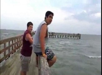 Pier Jump Prank Fail