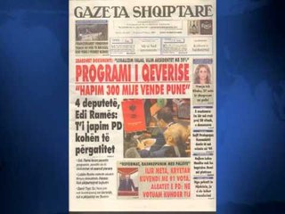 SHTYPI I DITES TITUJT KRYESORE TE FAQEVE TE PARA TE GAZETAVE SHQIPTARE LAJM