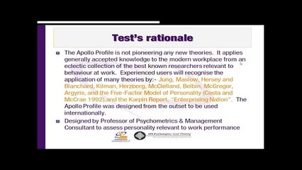 Psychometrics & Human Resources