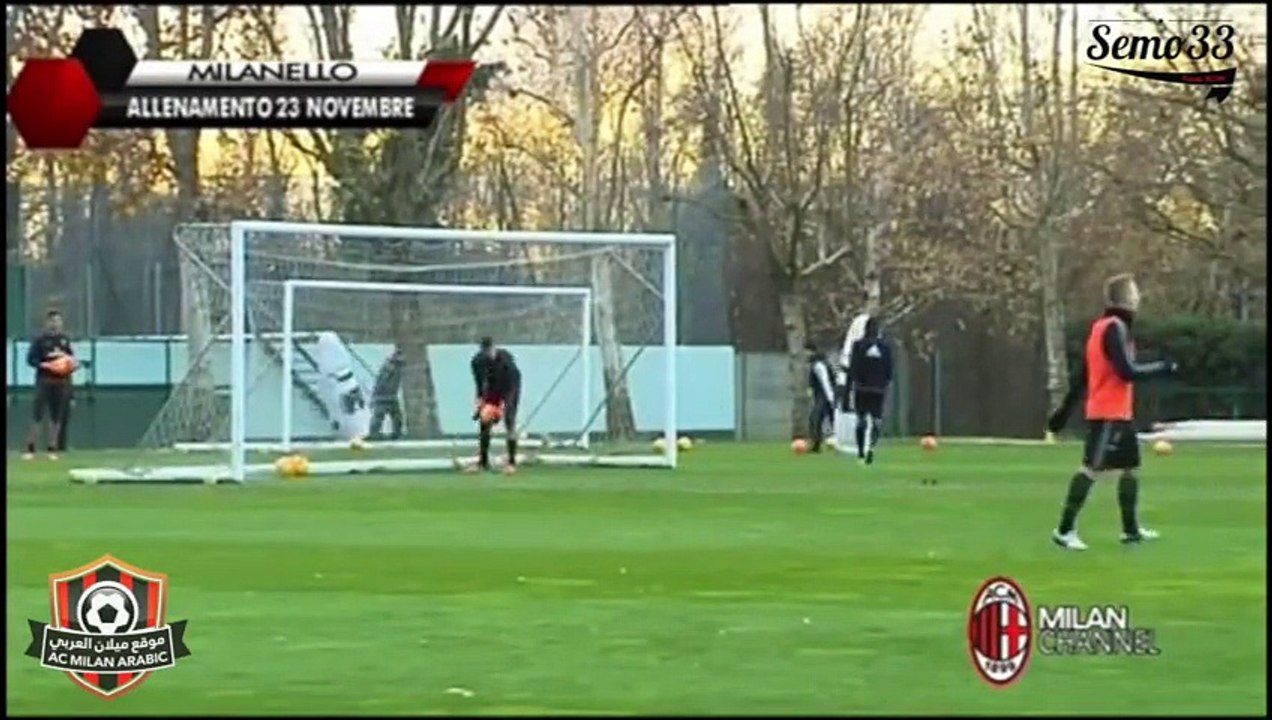 Milan training session 23.11.2015