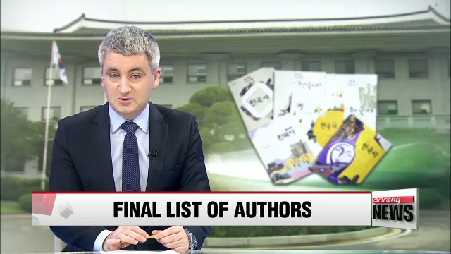 Authors of state-issued history textbook finalized