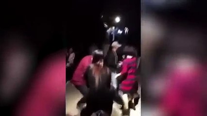 Mum's rant at son in law's mistress turns into a brawl!