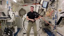 NASA astronaut becomes first to play the bagpipes in space