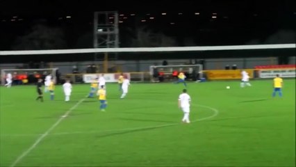 Thurrock’s Kamarl Duncan scored one of the craziest wind-assisted own goals ever v Romford