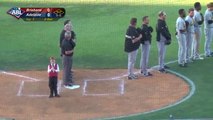 Kid battles through hiccups; performs AMAZING anthem