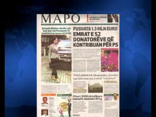 SHTYPI I DITES TITUJT KRYESORE TE FAQEVE TE PARA TE GAZETAVE SHQIPTARE 21 TETOR 2013