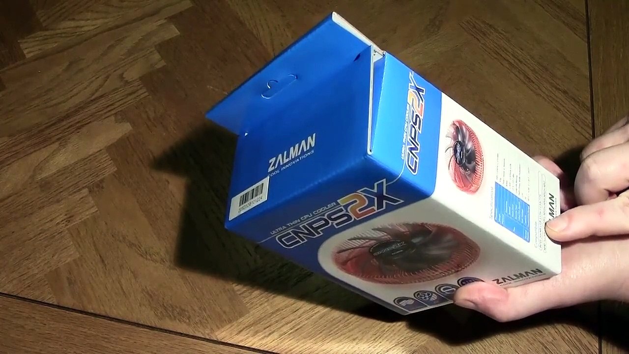 ZALMAN CNPS2X 80mm Copper Heatsink Fan CPU Cooler Unbox and Installation