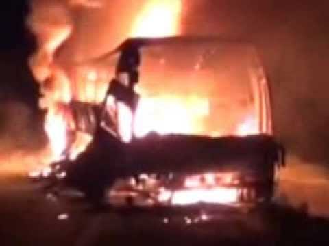 DIGJET AUTOBUSI 42 VIKTIMA NE INDI PAS MARRJES FLAKE TE NJE AUTOBUSI LAJM