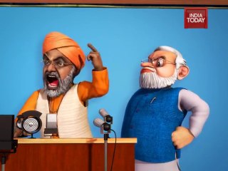 Watch Funny Cartoon of Narendra Modi on Award Wapsi Issue!