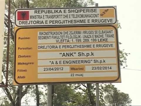 RRUGA E ELBASANIT PUNIMET ME RITME TE NGADALTA NUK DIHET KUR DO TE PERFUNDOJE LAJM