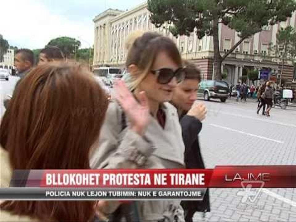 Bllokohet protesta në Tiranë - News, Lajme - Vizion Plus