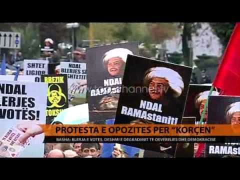 Protesta e opozitës për Korçën - Top Channel Albania - News - Lajme
