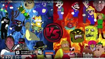 DJ Reacts MLG vs YOUTUBE POOP! TOTAL WAR! (Sanic vs Weegee 2) Cartoon Fight Club Episode 2