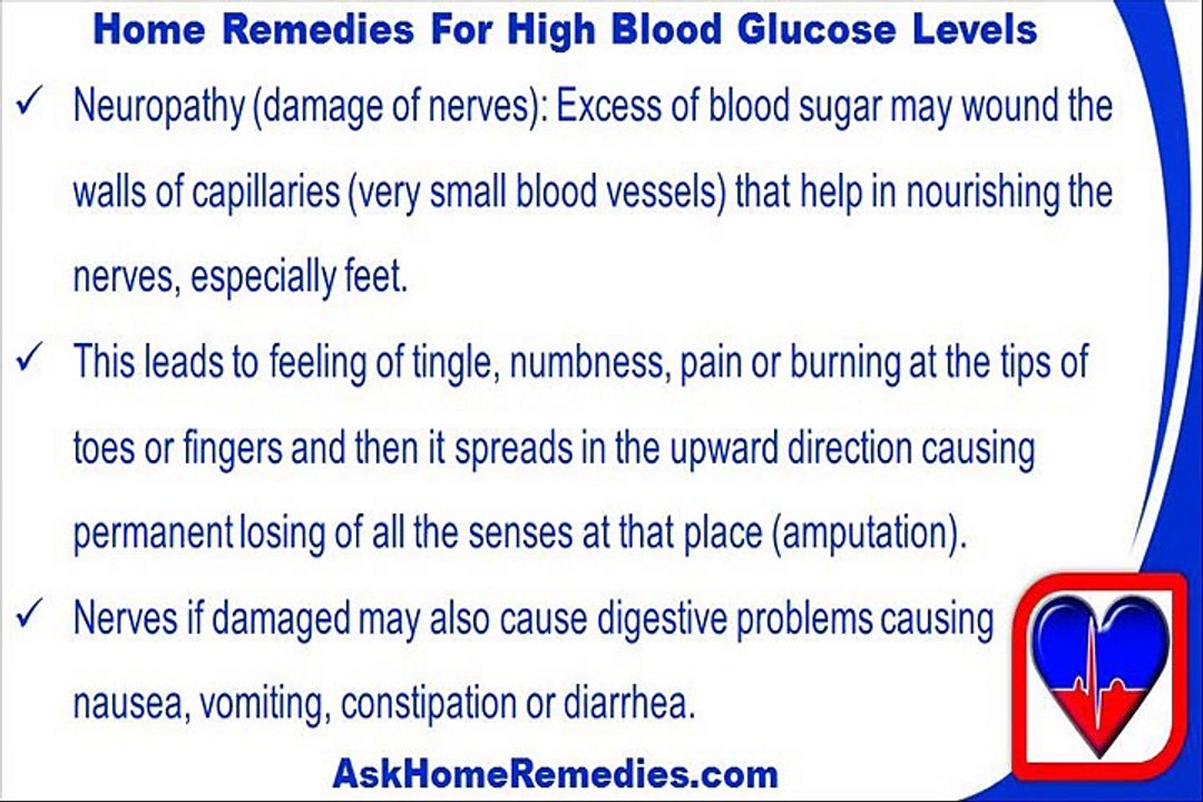 Home Based Remedies To Treat High Blood Glucose Levels