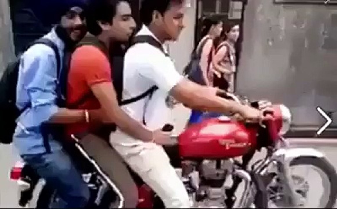 Funny Bike stunt