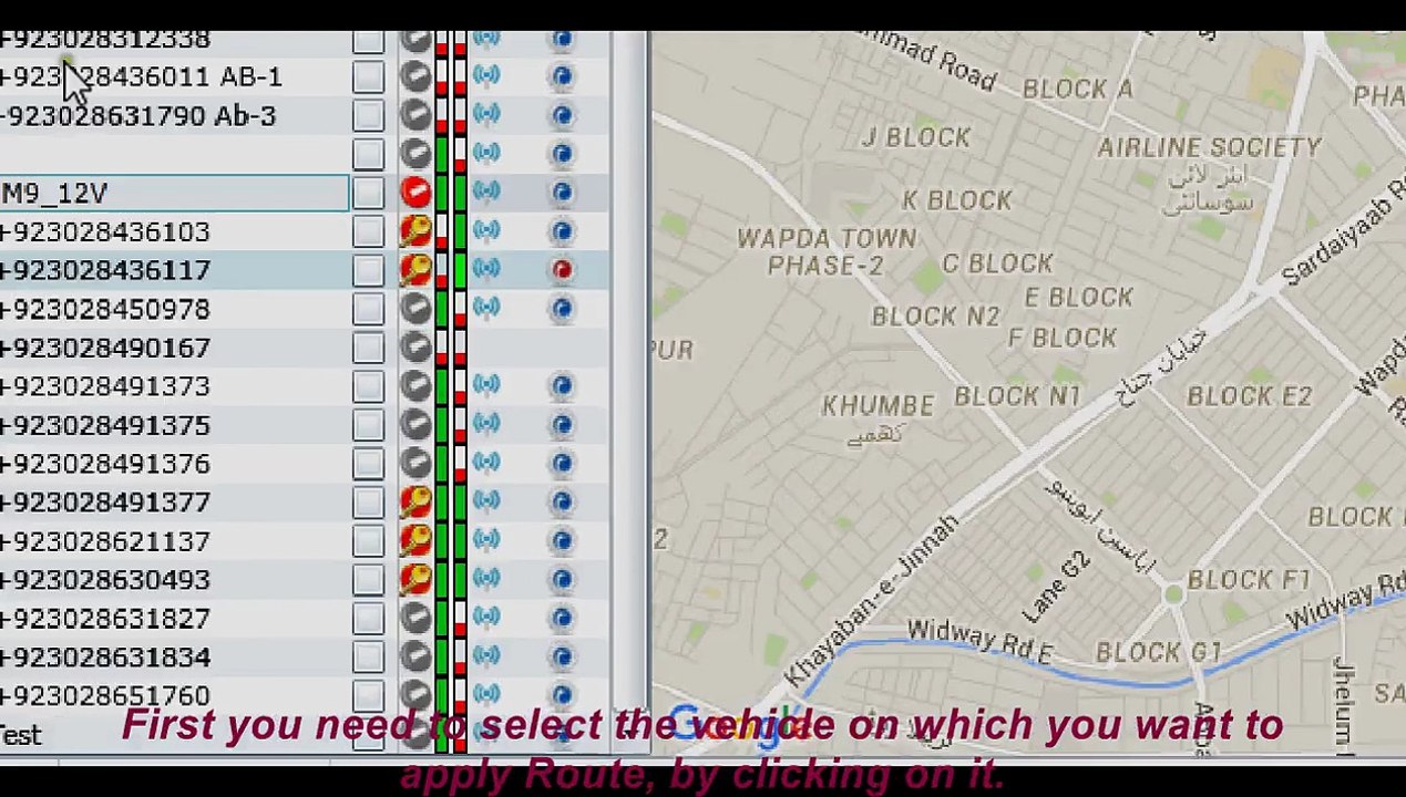 Apply Route in pegasus software