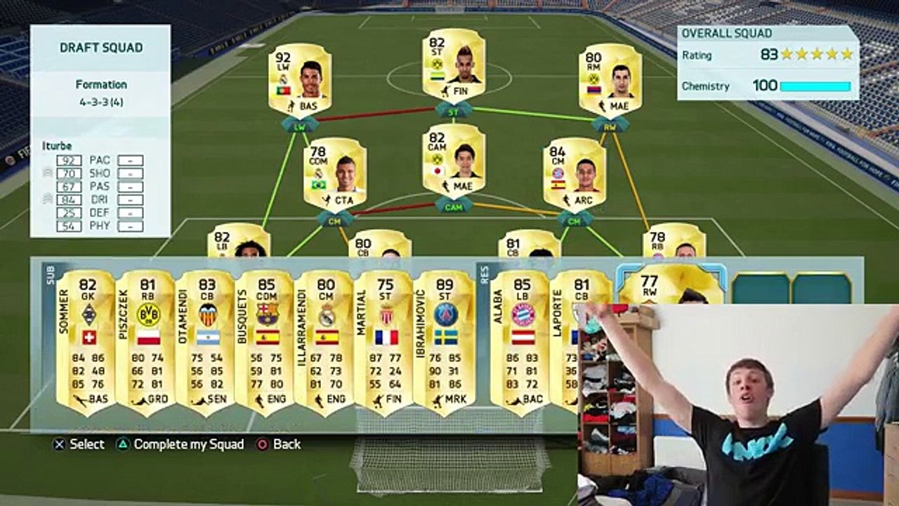 FIFA 16 - LUCKIEST FUT DRAFT EVER!! - FIFA 16 ULTIMATE TEAM