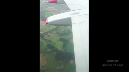 ThomsonFly 757 bird strike & flames captured on video