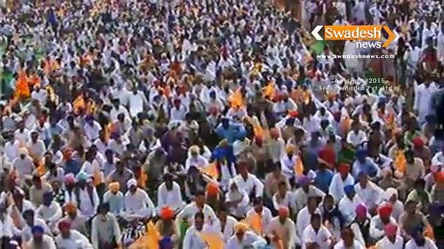 Sukhbir Challange Capt Amarinder Singh & Bajwa in Sadbbhwna Rally
