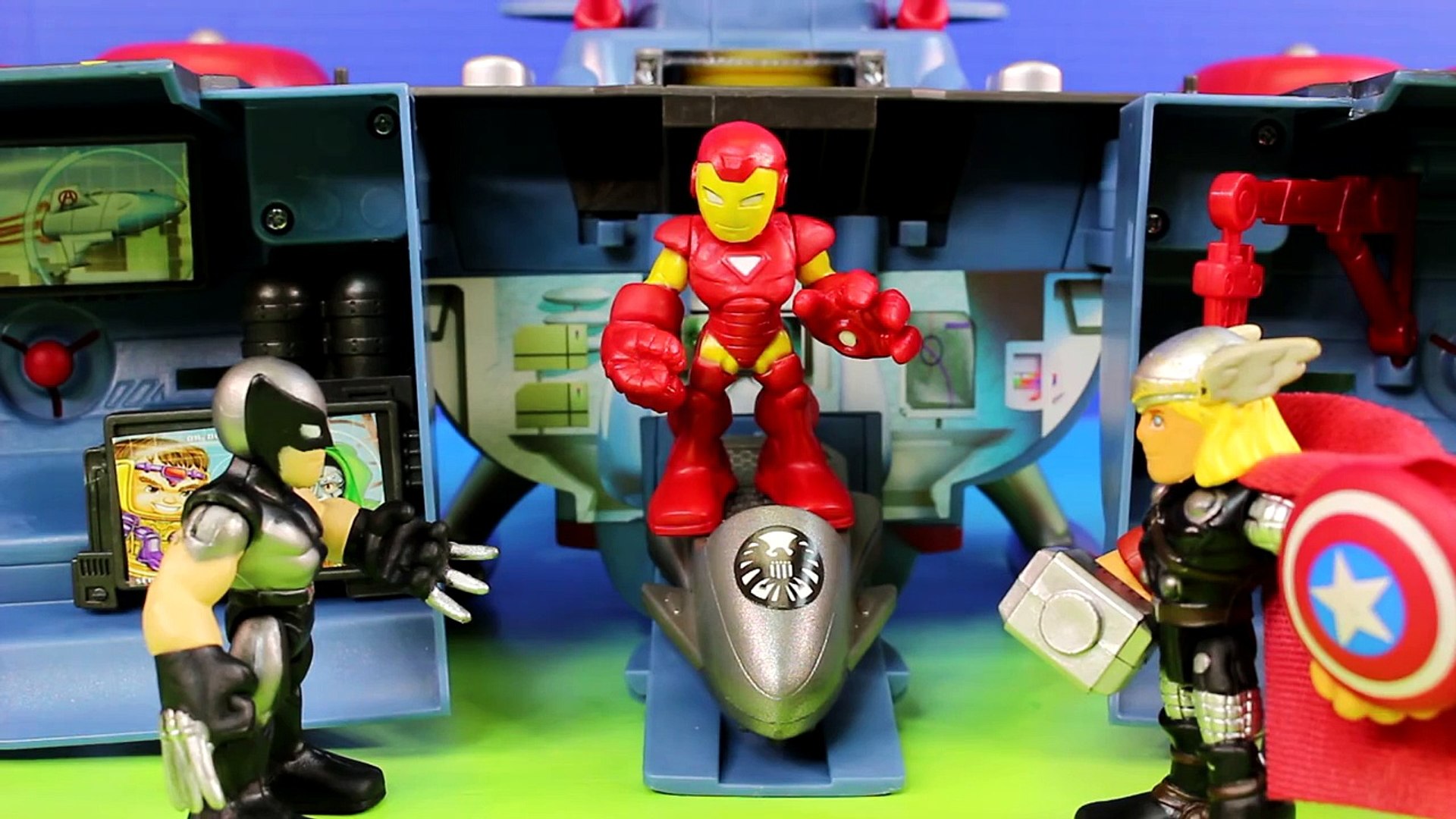 imaginext iron man headquarters