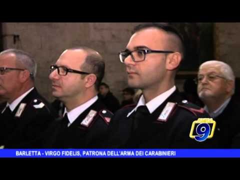 BARLETTA | Virgo Fidelis, patrona dell'Arma dei Carabinieri