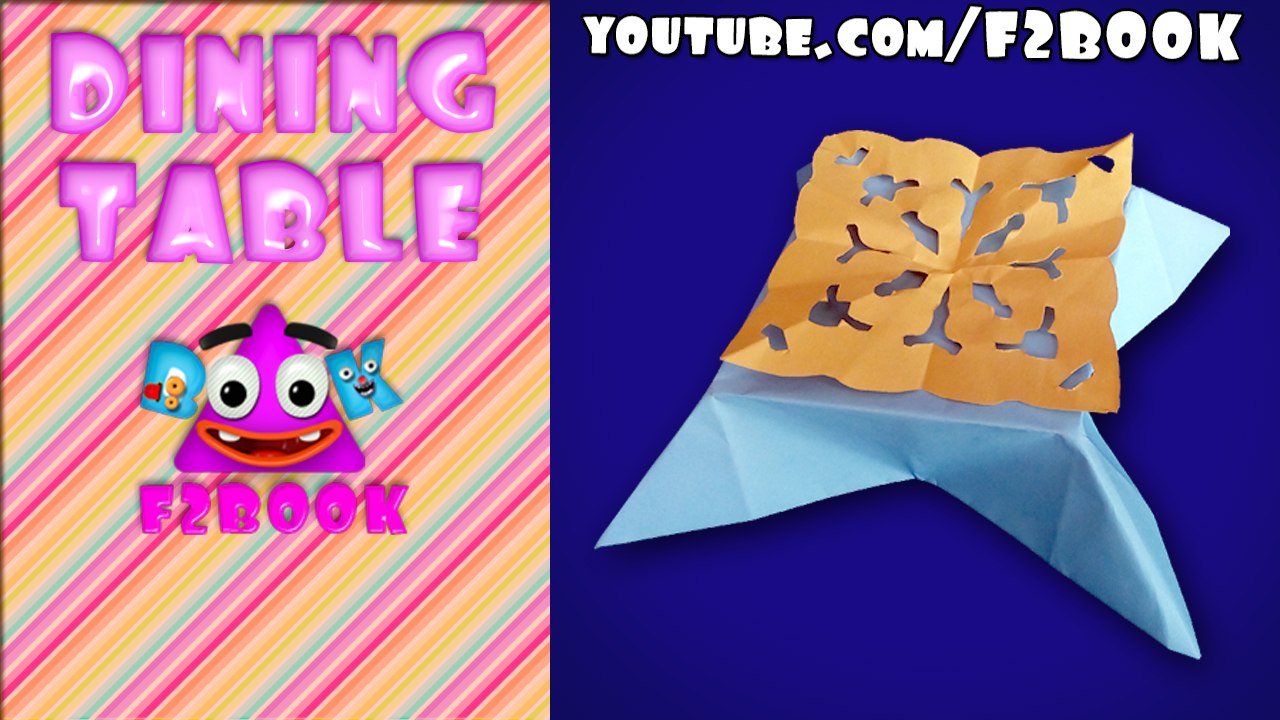 How to Make Origami Dining Table - Origami Folding Instructions