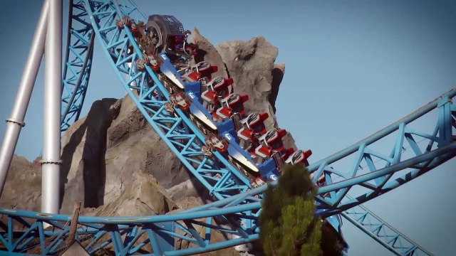 La nacelle rotative du Roller Coaster Blue Fire en Allemagne
