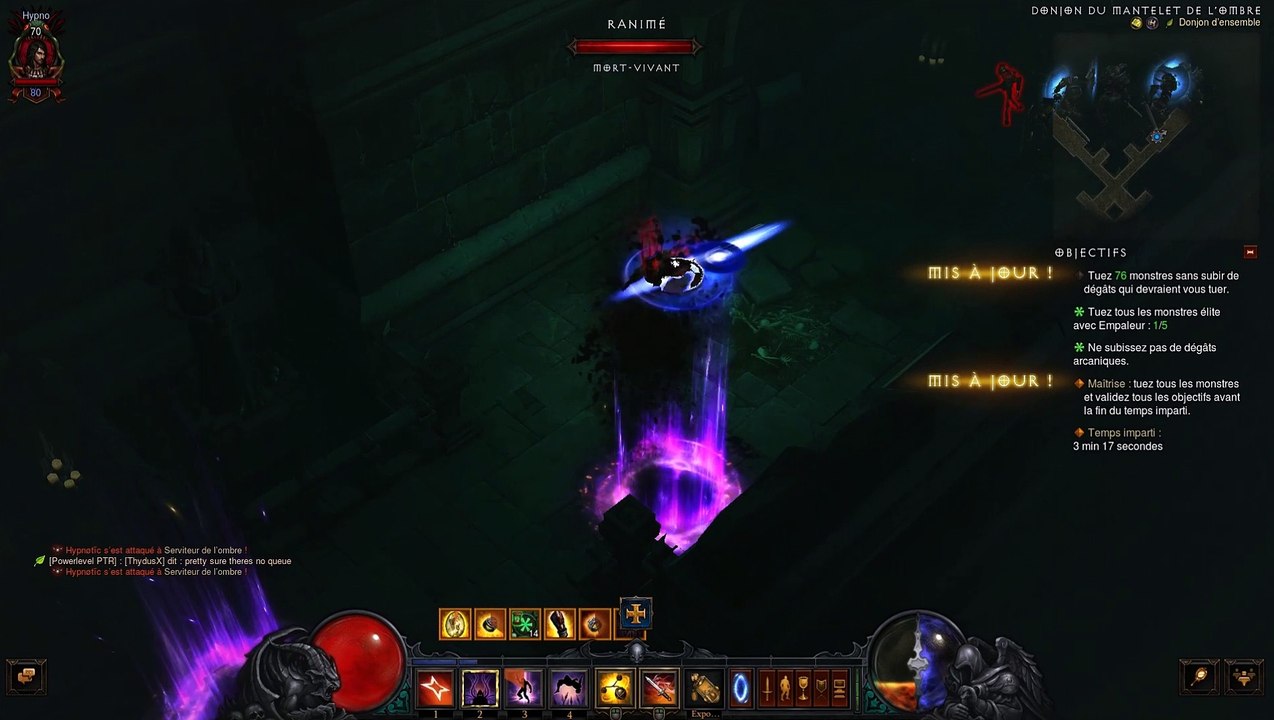 Diablo 3 Patch 2.4 Donjon d'ensemble Chasseur de Démons Ombre