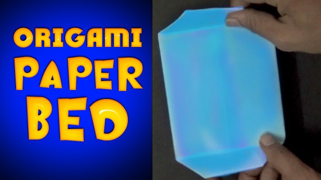 Paper Bed Origami Instructions - How To Make Bed Folding by F2BOOK