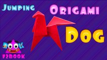 Jumping Dog Paper Folding - How to fold an Origami Dog