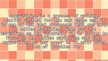 Online Marketing Web Page Copywriting Techniques