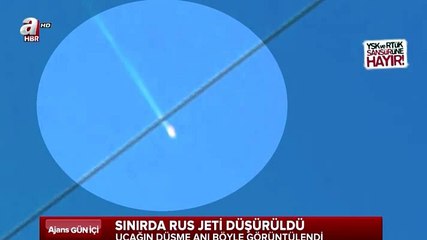 Rus jet uçağının düşme anı