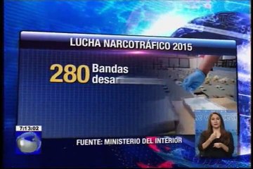 Desarticulan más de 200 bandas dedicadas al narcotráfico