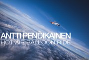 Antti Pendikainen saute d'une montgolfière sans parachute