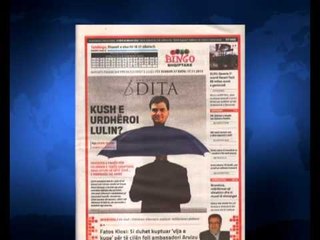 SHTYPI I DITES TITUJT KRYESORE TE FAQEVE TE PARA TE GAZETAVE SHQIPTARE 18 NENTOR 2013