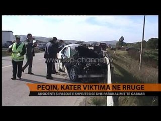 Peqin, aksident rrugor, katër të vdekur - Top Channel Albania - News - Lajme