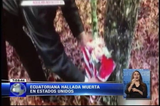Ecuatoriana hallada muerta en Estados Unidos