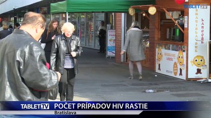 POCET PRIPADOV HIV RASTIE