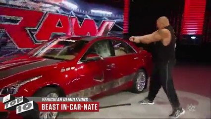 wwe Vehicular Demolitions- WWE Top 10-2015