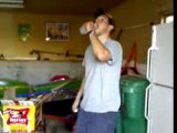 Billy mowing