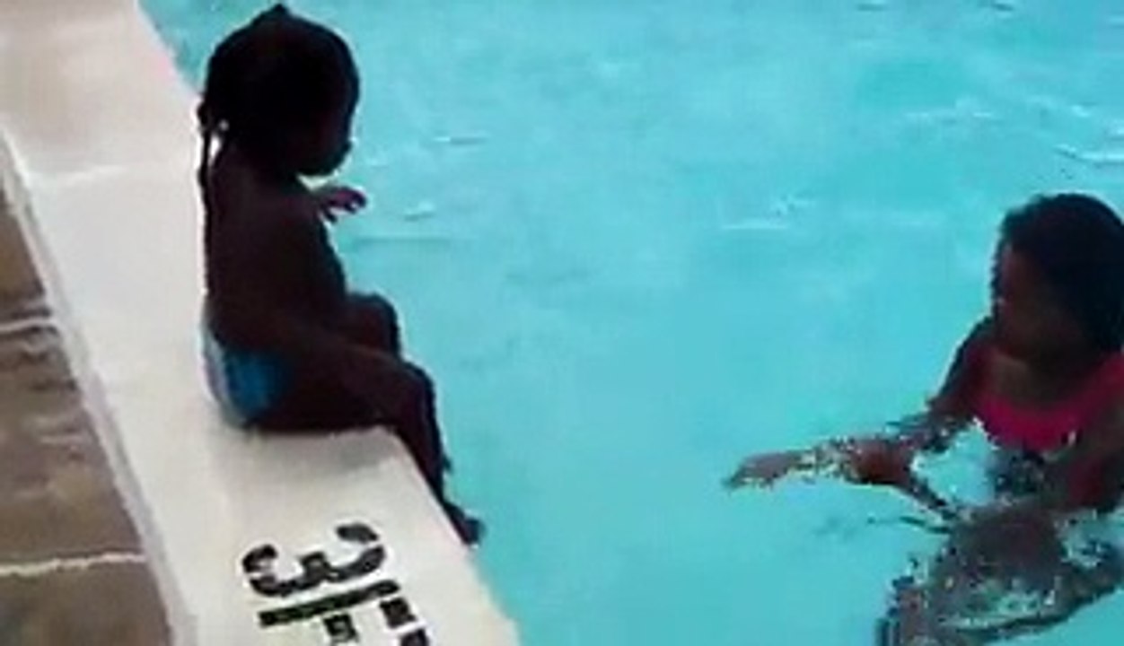 Baby fell in pool