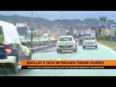 Njollat e zeza në rrugën Tiranë-Durrës - Top Channel Albania - News - Lajme