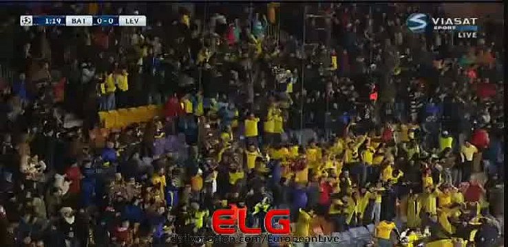 BATE Borisov 1-0 Leverkusen Half Time Goals Champions League 24.11.2015