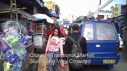 Citayam Traditional Market in Bogor Regency Indonesia