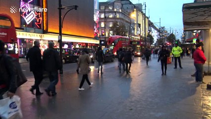 London gets snow for the first time this winter