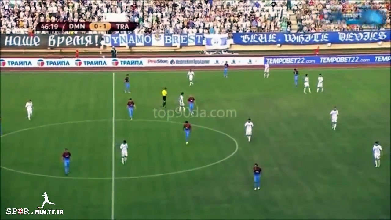 Dinamo Minsk 0-1 Trabzonspor Maçın Özeti 01.08.2013 (Uefa Avrupa Ligi)