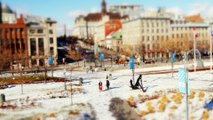 Merry Montreal (Time Lapse- Tilt-Shift- 4k)