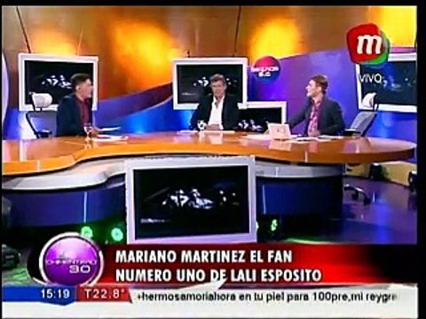 Mariano Martínez, fan número uno de Lali Espósito