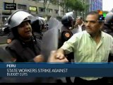 Peru: 2 Public Workers Strikes Underway