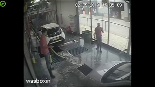 Car Wash Rear End Collision